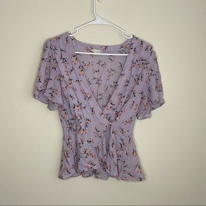 Altar’d State Medium Single Button Floral Blouse